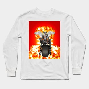 Biker of the Apocalypse-Conquest Long Sleeve T-Shirt